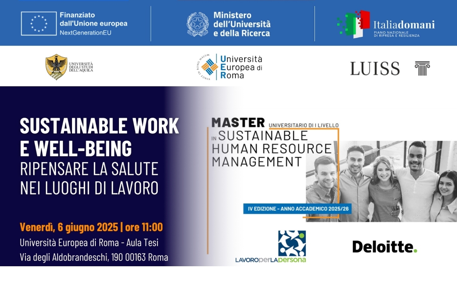 Workshop sulla promozione del benessere nei luoghi di lavoro