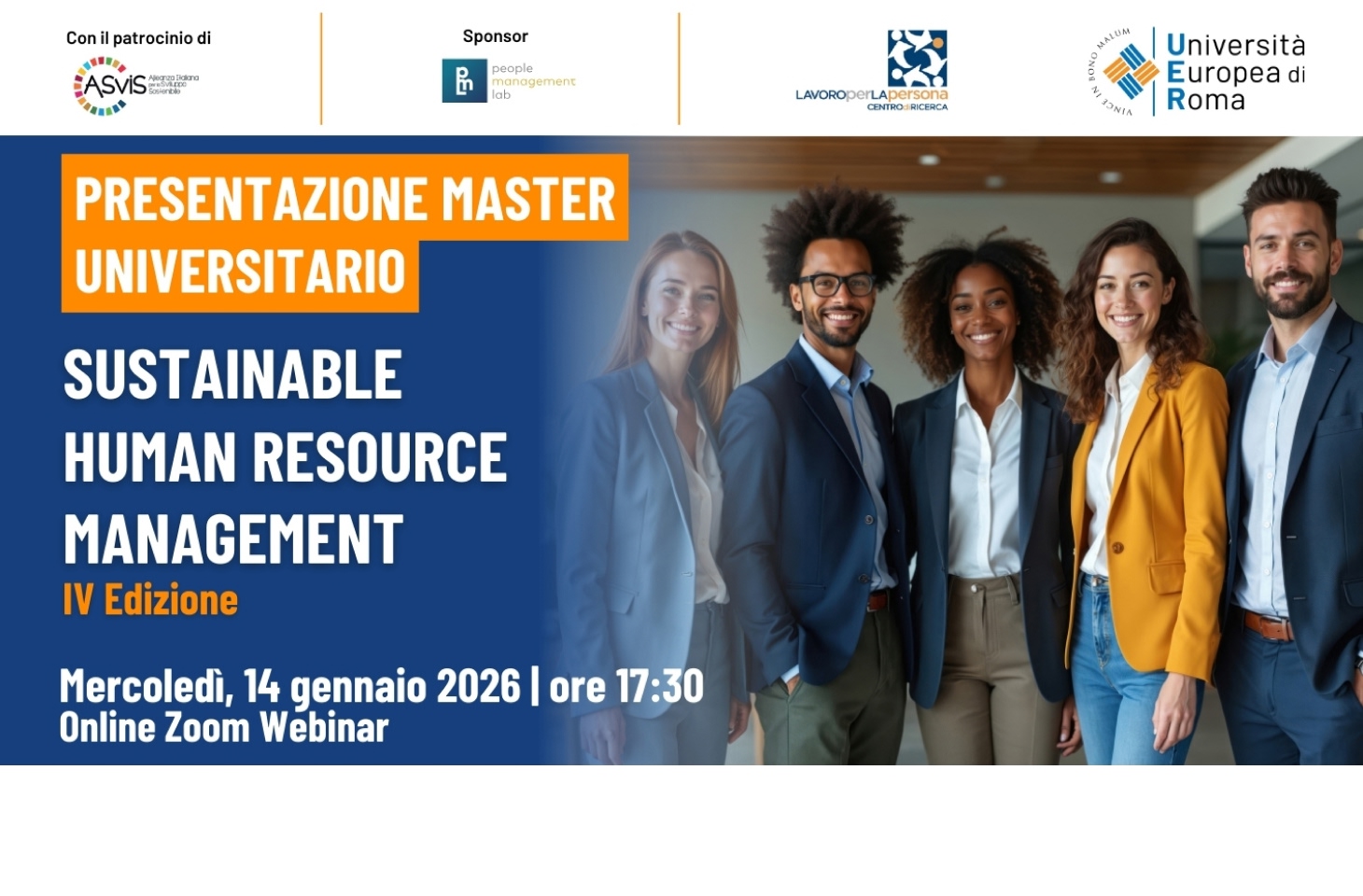 Presentazione online del Master in Sustainable Resource Management