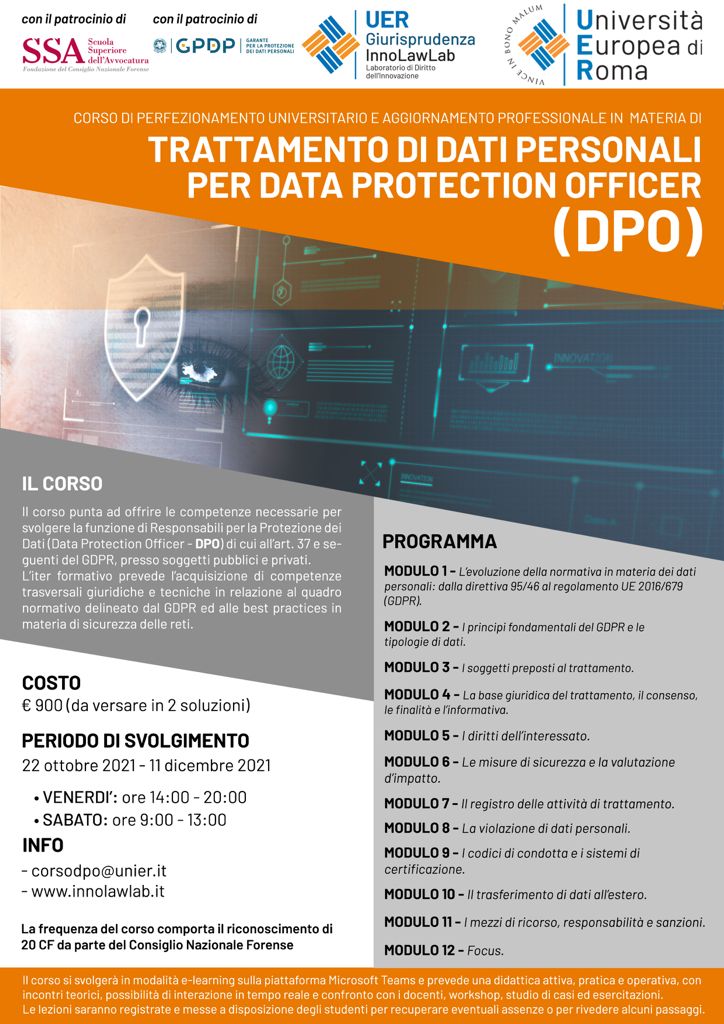 Corso DPO