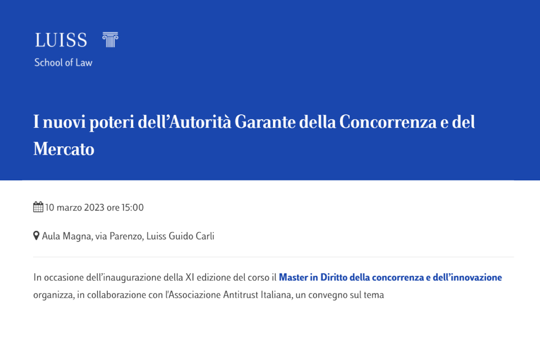I nuovi poteri dell’Autorità Garante della Concorrenza e del Mercato