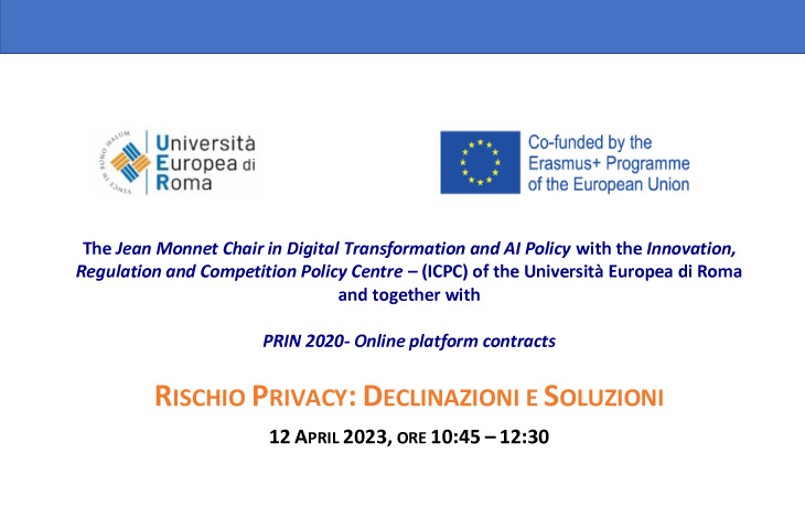 Rischio Privacy: declinazioni e soluzioni