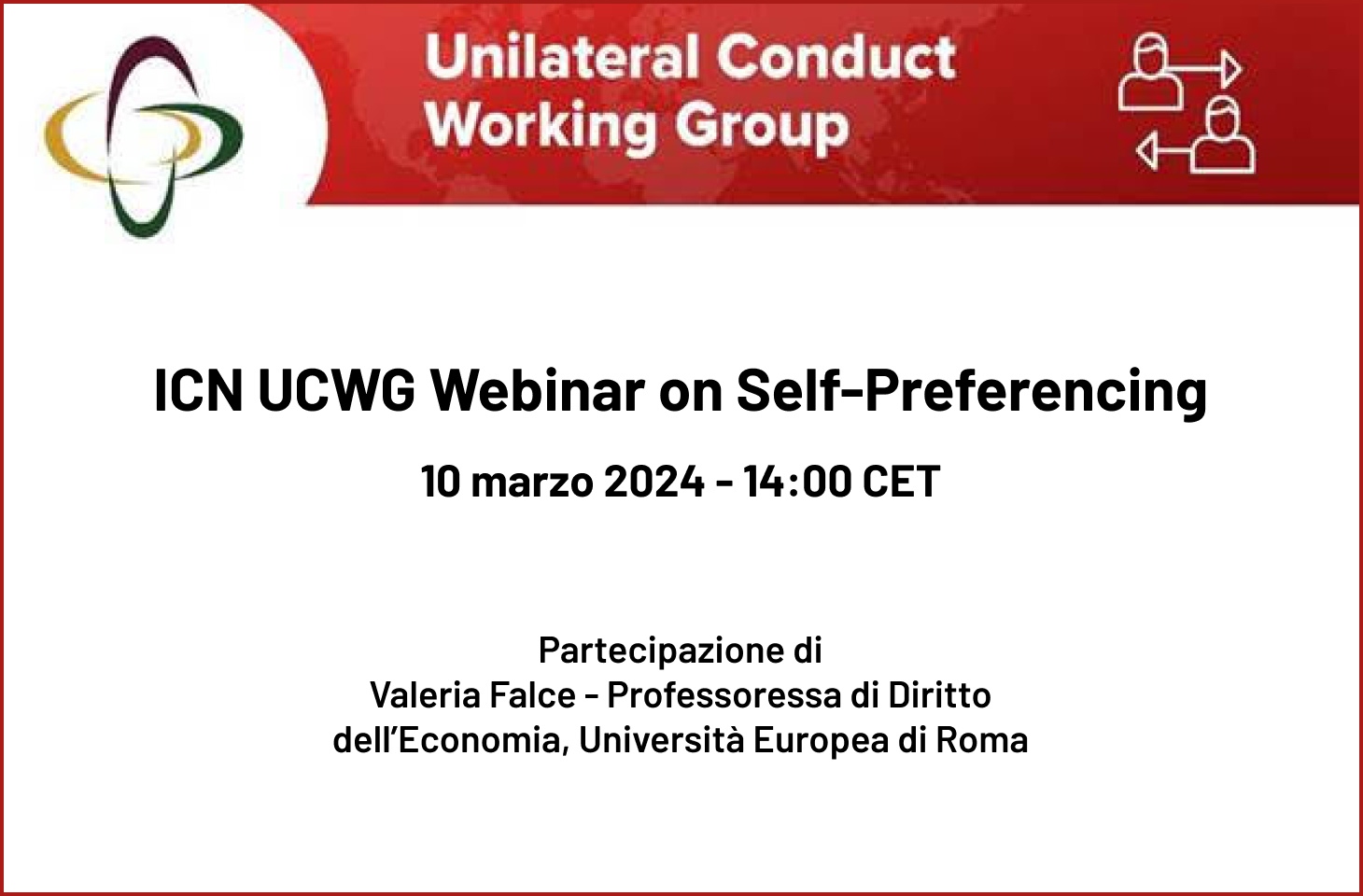 ICN UCWG Webinar on Self-Preferencing