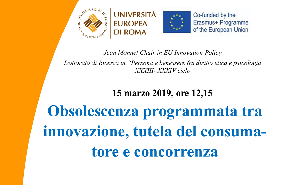 Obsolescenza programmata tra innovazione, tutela del consumatore e concorrenza