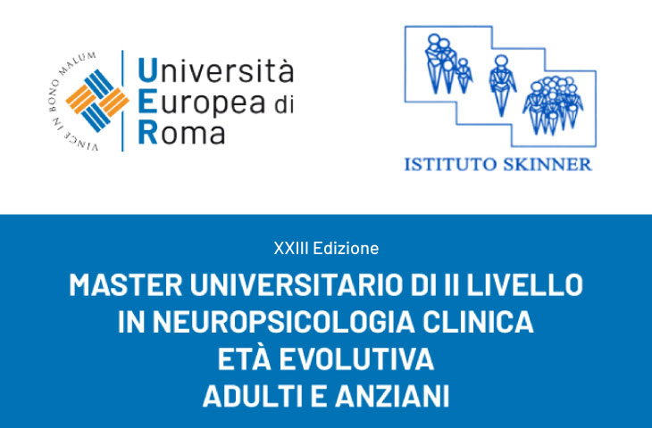Master Neuropsicologia Clinica. Età Evolutiva, Adulti e Anziani – XXIII Edizione