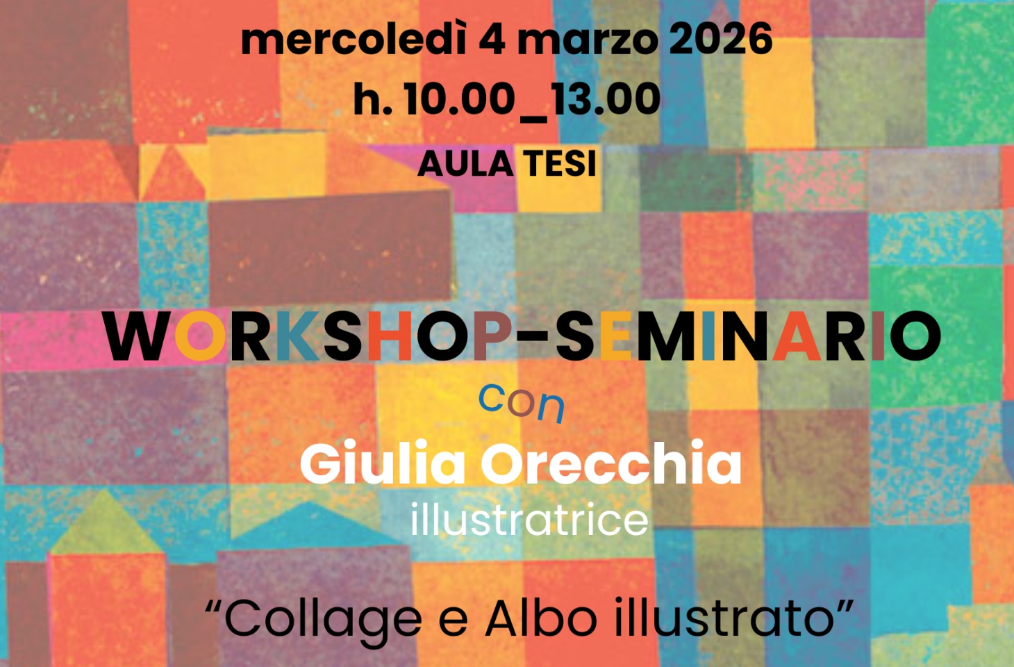 Workshop con l’illustratrice Giulia Orecchia