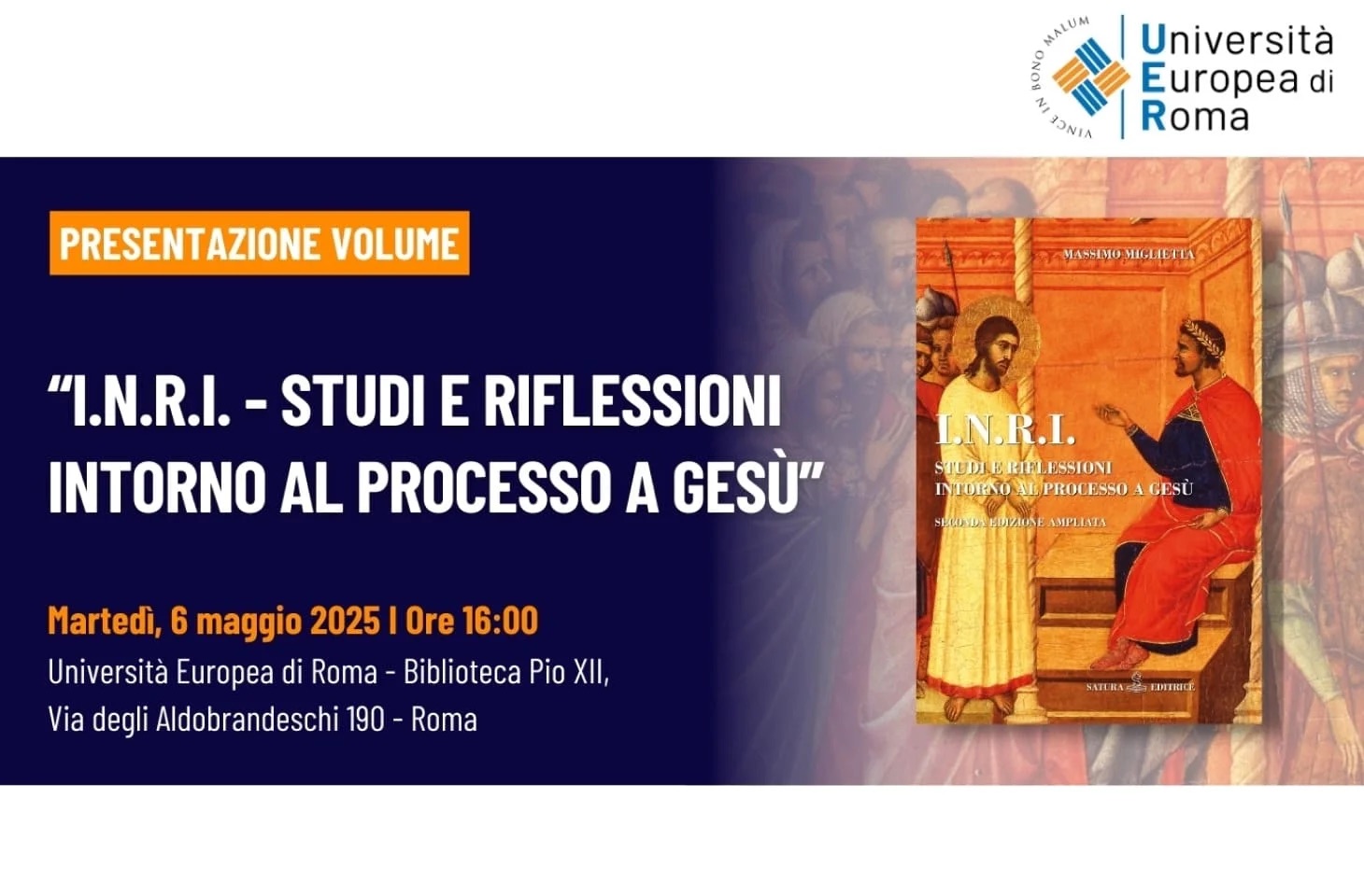 Presentazione volume “Processo a Gesù”