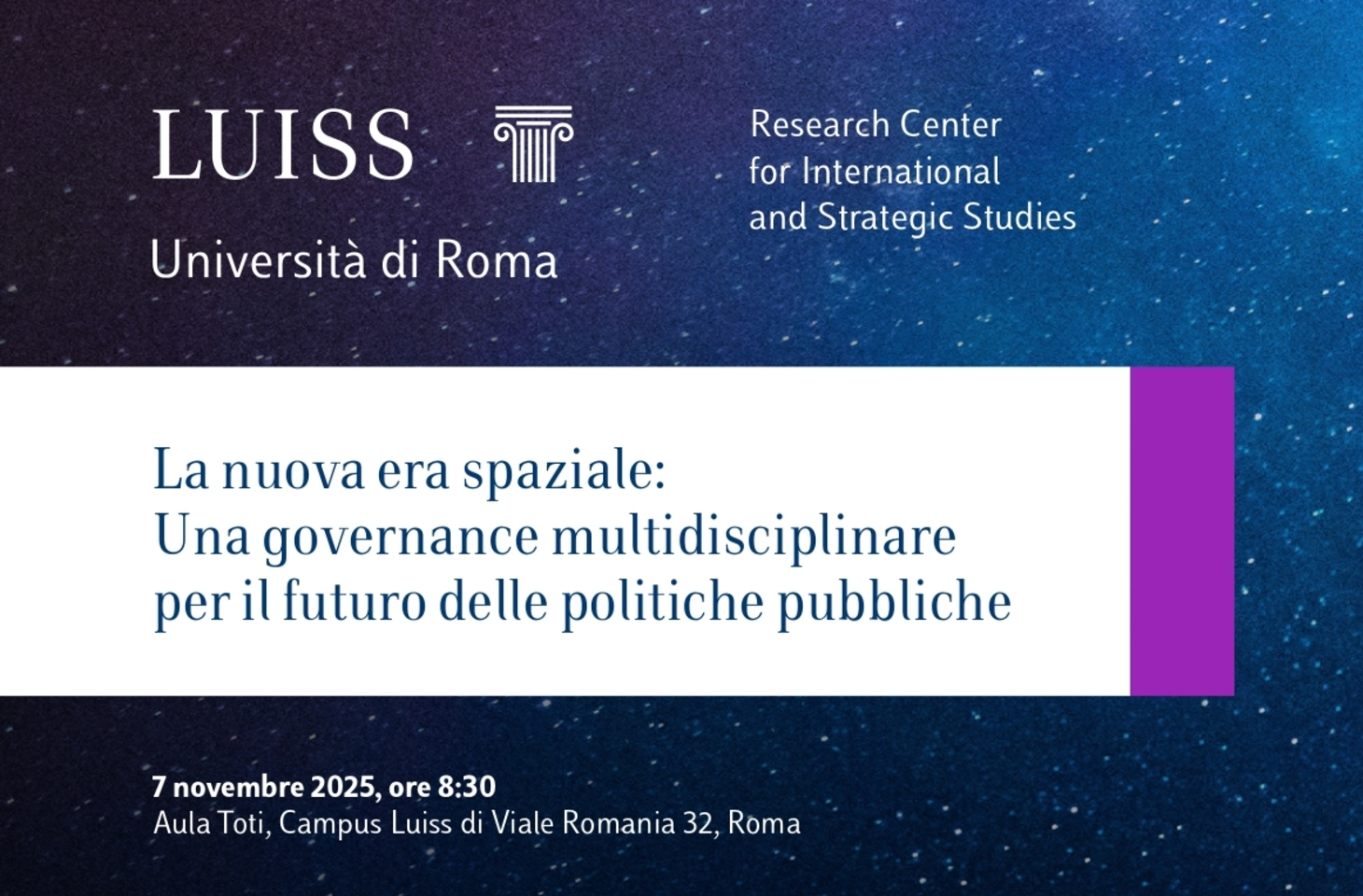 Il Prof. Casagrande alla conferenza inaugurale dell’unità SPHERE