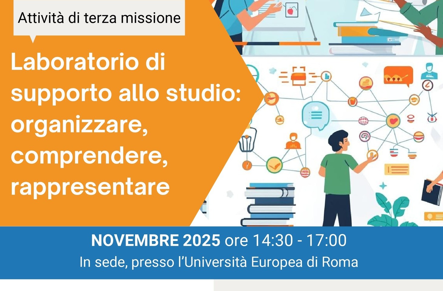 Nuovo laboratorio “Organizzare, comprendere, rappresentare”: un supporto concreto allo studio